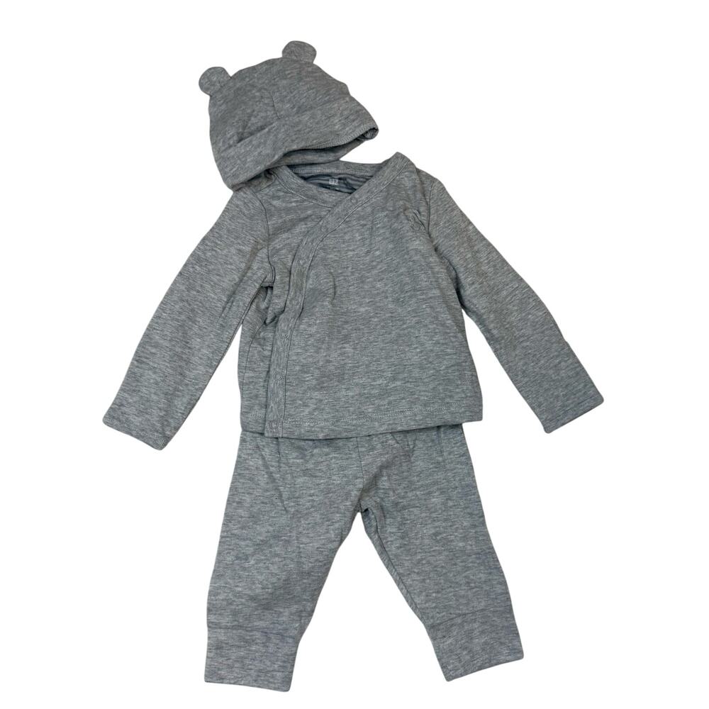 NWT Baby Gap Outfit 3 Piece Kimono Set Stripe Boy Girl Gender Neutral Layette